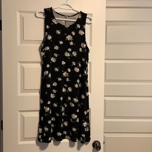 Black floral dress